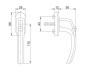 Preview: FKS Fenstergriff 1005D mit Sperrtaste