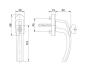 Preview: FKS Fenstergriff 1005A 100Nm Abschließbar