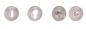 Preview: ProGriff TD- Helena auf Rosette – Nickel matt/Chrom