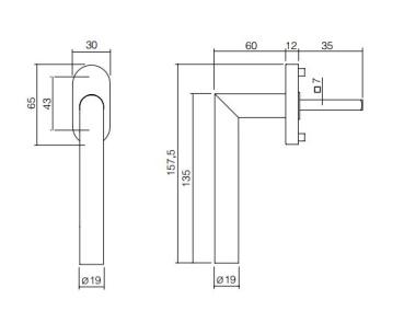 ProGriff  Fenstergriff T-Form