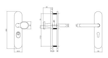 ProGriff Schutzbeschlag T- Form ES 1