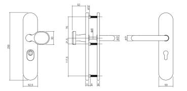 ProGriff Schutzbeschlag T- Form ES 0