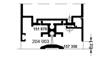 Schüco Bürstendichtung 13,5mm