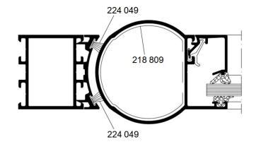 Schüco Bürstendichtung 8,0mm