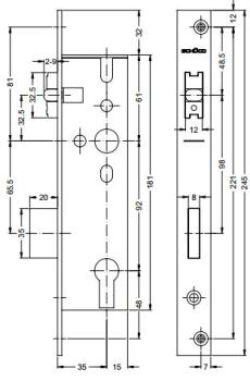 Rollen-Fallenschloss 241260 / 241259