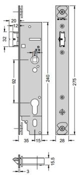 Motorschloss 241543 / 241544