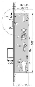 Riegel-Fallenschloss 241896 / 241911 / 241913