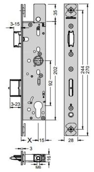 Antipanikschloss 241926 / 241927 / 241928