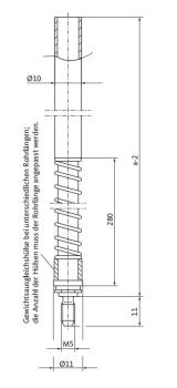 Treibriegelstange Typ B 9036