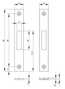 Fallenschließblech Typ B 90001100