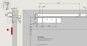 Dormakaba Gleitsch. GSR EMR 2 VL für TS 93 B