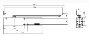 GEZE Türschließer TS 5000 ECline EN 3-5