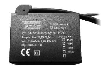 GEZE Netzteil für GEZE RSZ 6 / RSZ 7