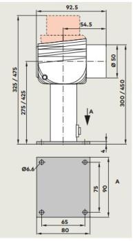 Dormakaba Türhaftmagnet EM 500 H 300 / 325