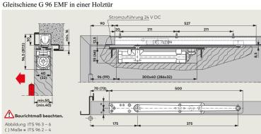 Dormakaba Gleitschiene G 96 EMF für ITS 96