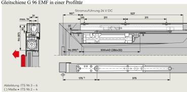 Dormakaba Gleitschiene G 96 EMF für ITS 96