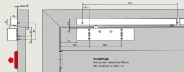 Dormakaba Gleitsch. GSR XEA / V für TS 98 XEA