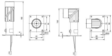 GEZE Türhaftmagnet flexibel 185/185 mm