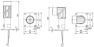 GEZE Türhaftmagnet flexibel 185/335 mm
