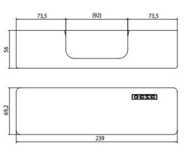 GEZE Abdeckung für Türschließer TS2000 / TS3000