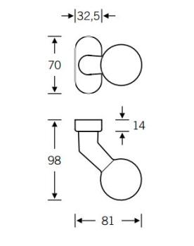 FSB Türgriff / Knauf 07 0846