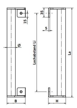 Dormakaba Stangengriff TG 9391