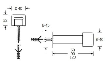 FSB Wandtürstopper 38 3880