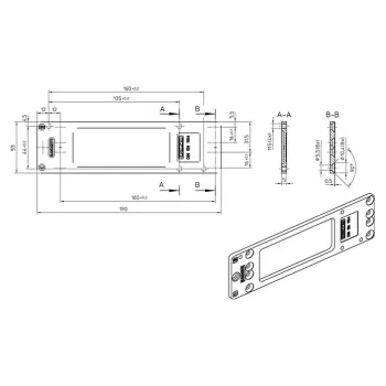 GEZE Montageplatte für TS 2000 NV