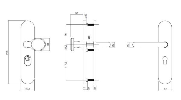 ProGriff Schutzbeschlag U- Form ES 1