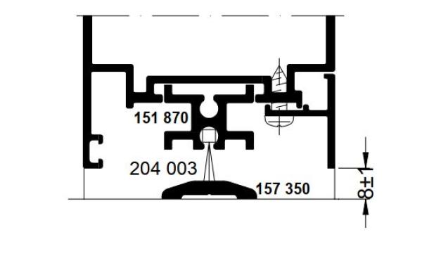 Schüco Bürstendichtung 13,5mm
