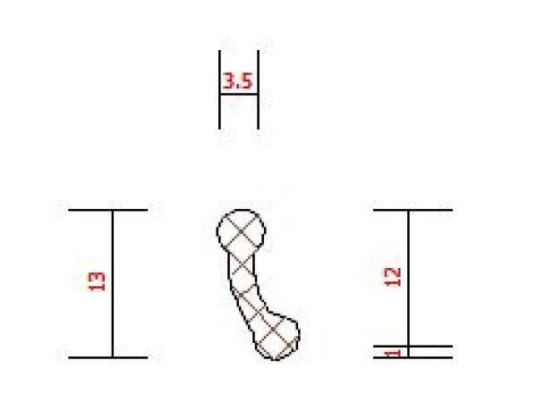Schüco Lippendichtung 13,0mm