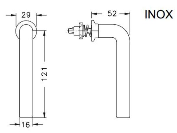 Schüco Fenstergriff - FSB Design 1075