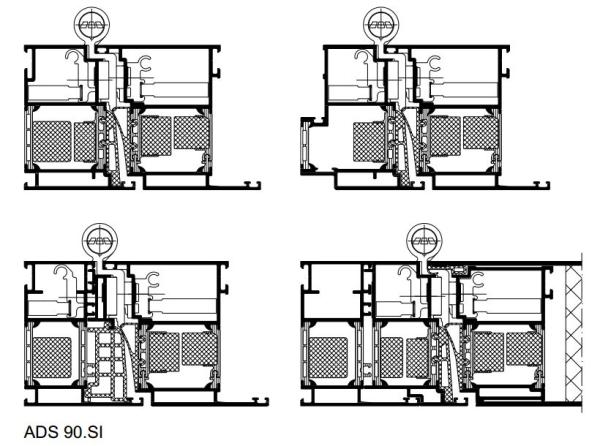 Schüco Rollentürband für System ADS 90