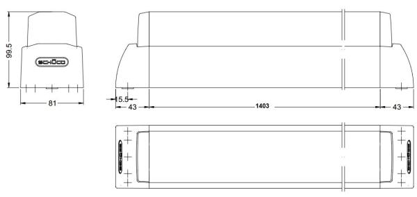 Schüco Druckstange für Fluchttürsysteme