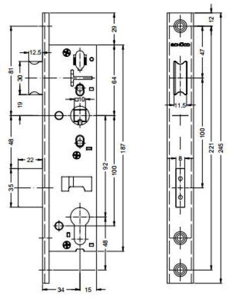 Riegel-Fallenschloss 241469