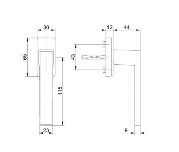 FKS Fenstergriff 1033 Standard