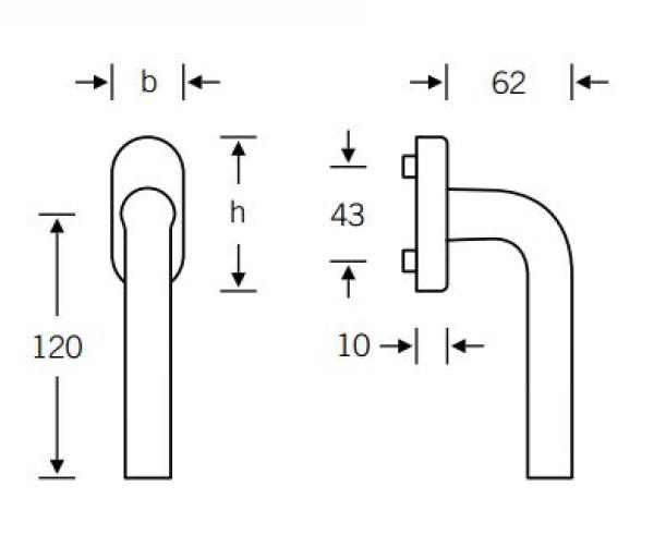FSB Fenstergriff 34 1075 Standard