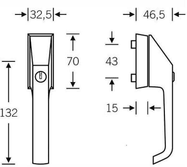 FSB Fenstergriff 34 3488 abschließbar