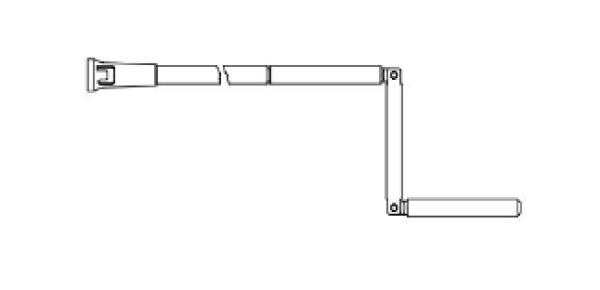 GEZE Kurbelstange abnehmbar