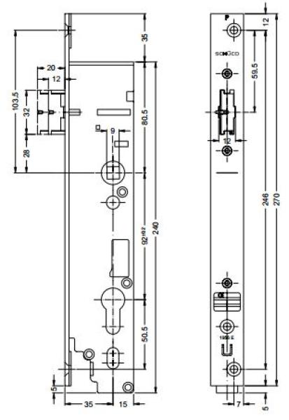 Motorschloss 279003 / 279004