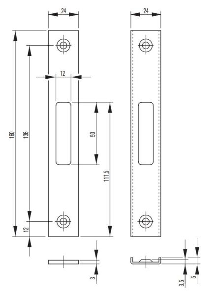 Fallenschließblech Typ B 90001100