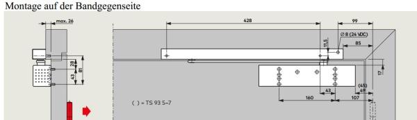 Dormakaba Gleitschiene G- EMF für TS 93 B/G