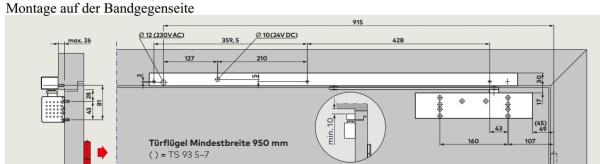 Dormakaba Gleitschiene G- EMR für TS 93 B/G