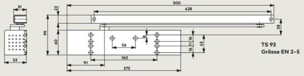 Dormakaba Türschließer TS 93 B EN 2-5