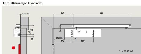 Dormakaba Türschließer TS 93 B EN 2-5