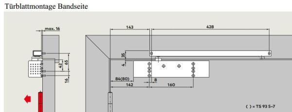 Dormakaba Türschließer TS 93 B EN 5-7