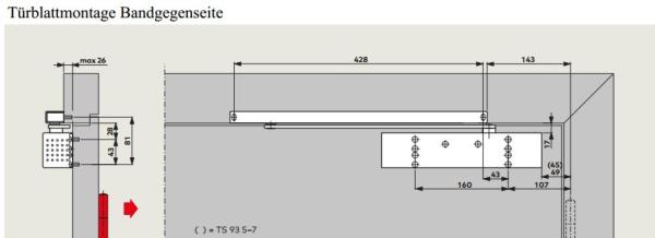 Dormakaba Türschließer TS 93 G EN 5-7