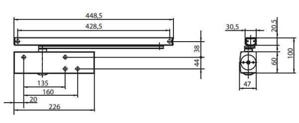 GEZE Türschließer TS 3000 V EN 1-4