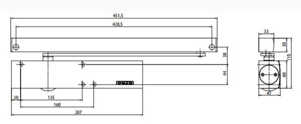 GEZE Türschließer TS 5000 ECline EN 3-5