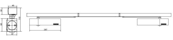 GEZE Gleitschiene ISM für TS 5000